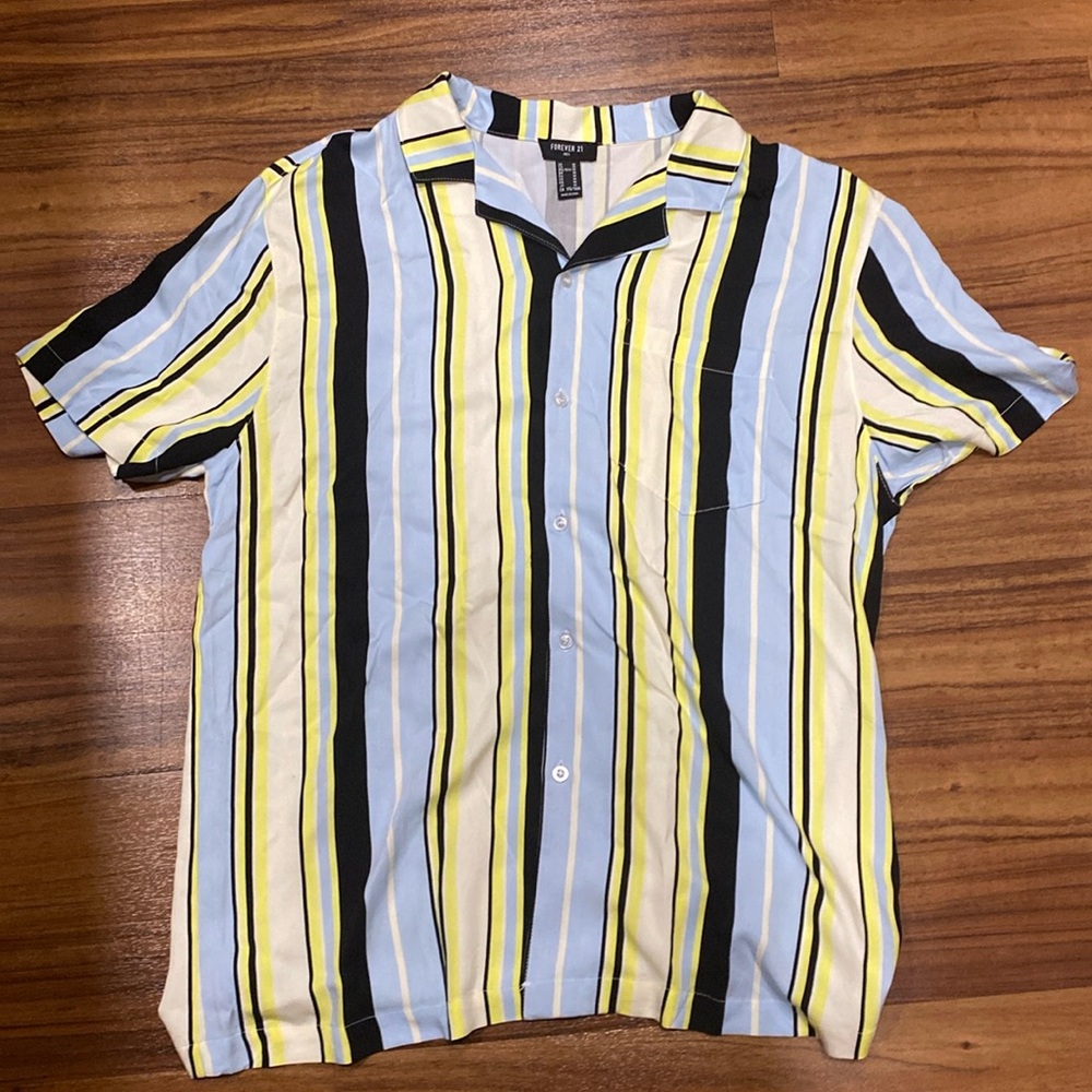 Forever 21 striped Button Up